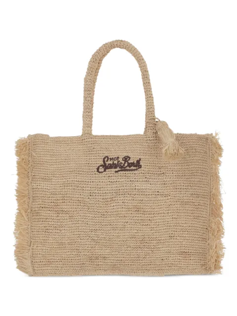 MC2 Saint Barth tassel-detail raffia shoulder bag