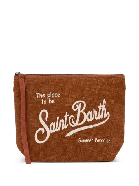 MC2 Saint Barth Aline logo-detail clutch bag