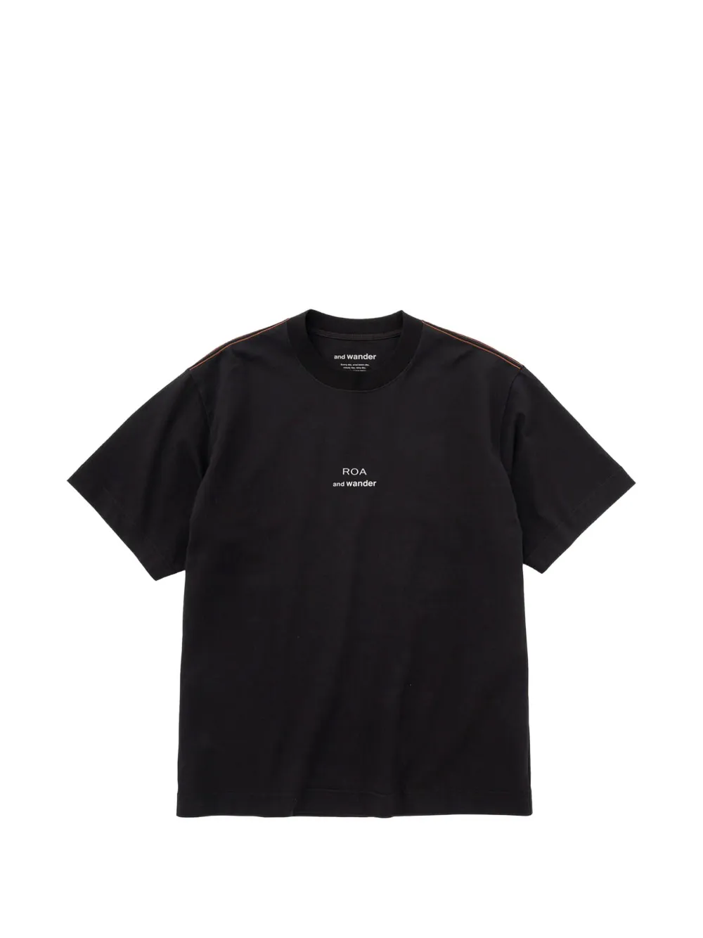 and Wander x Roa short-sleeve T-shirt - Nero