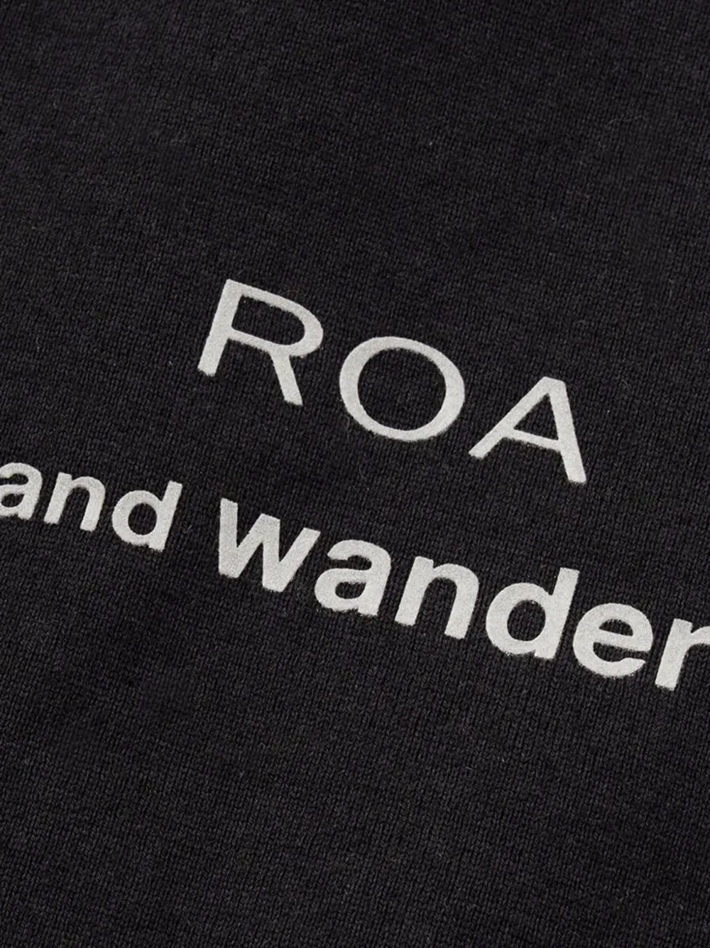 and Wander x Roa T-shirt met korte mouwen Zwart