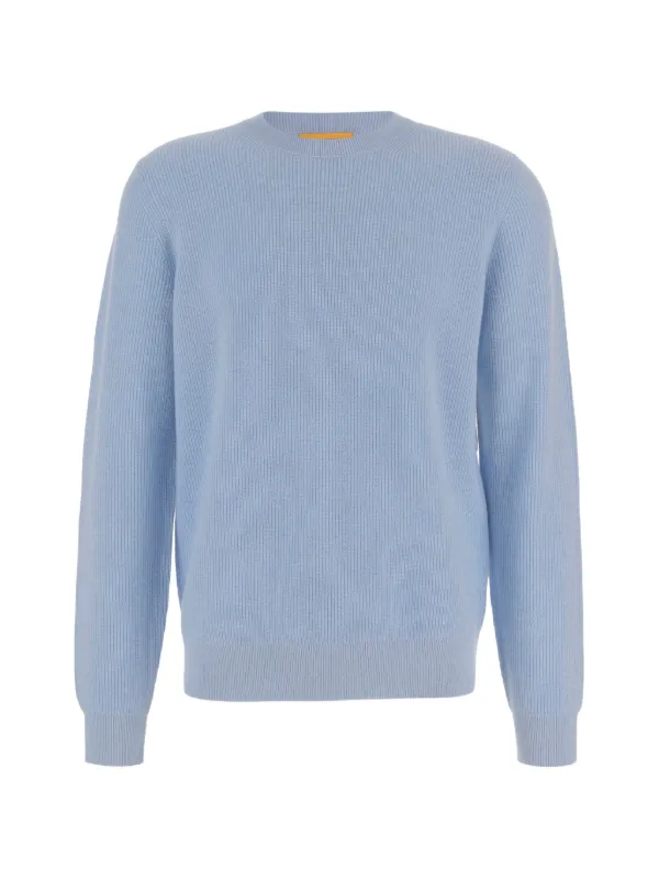 Guest In Residence Allday Ribbed Cashmere Sweater in Blue