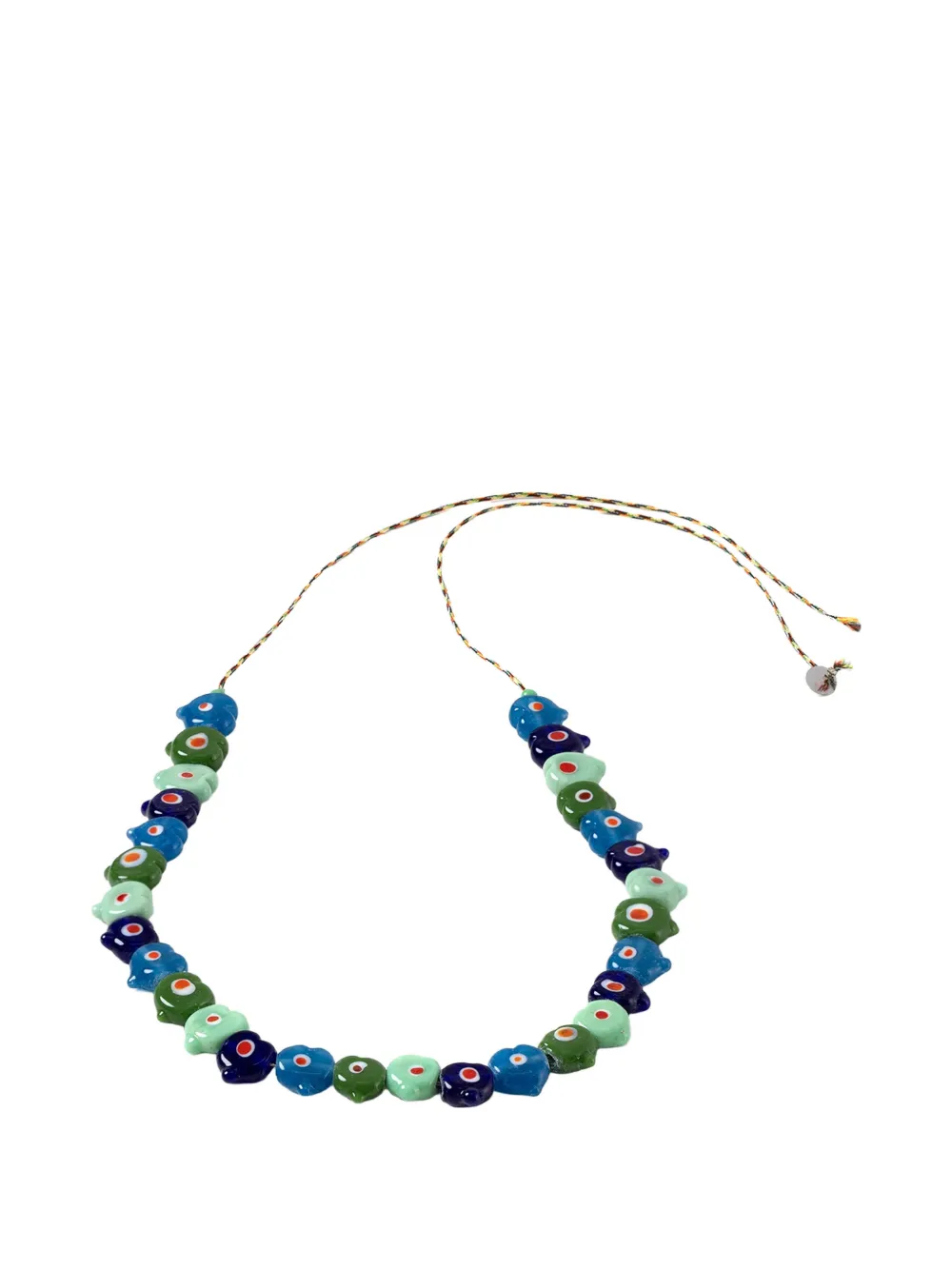 Sorbet Island mixed bead heart bracelet - Verde