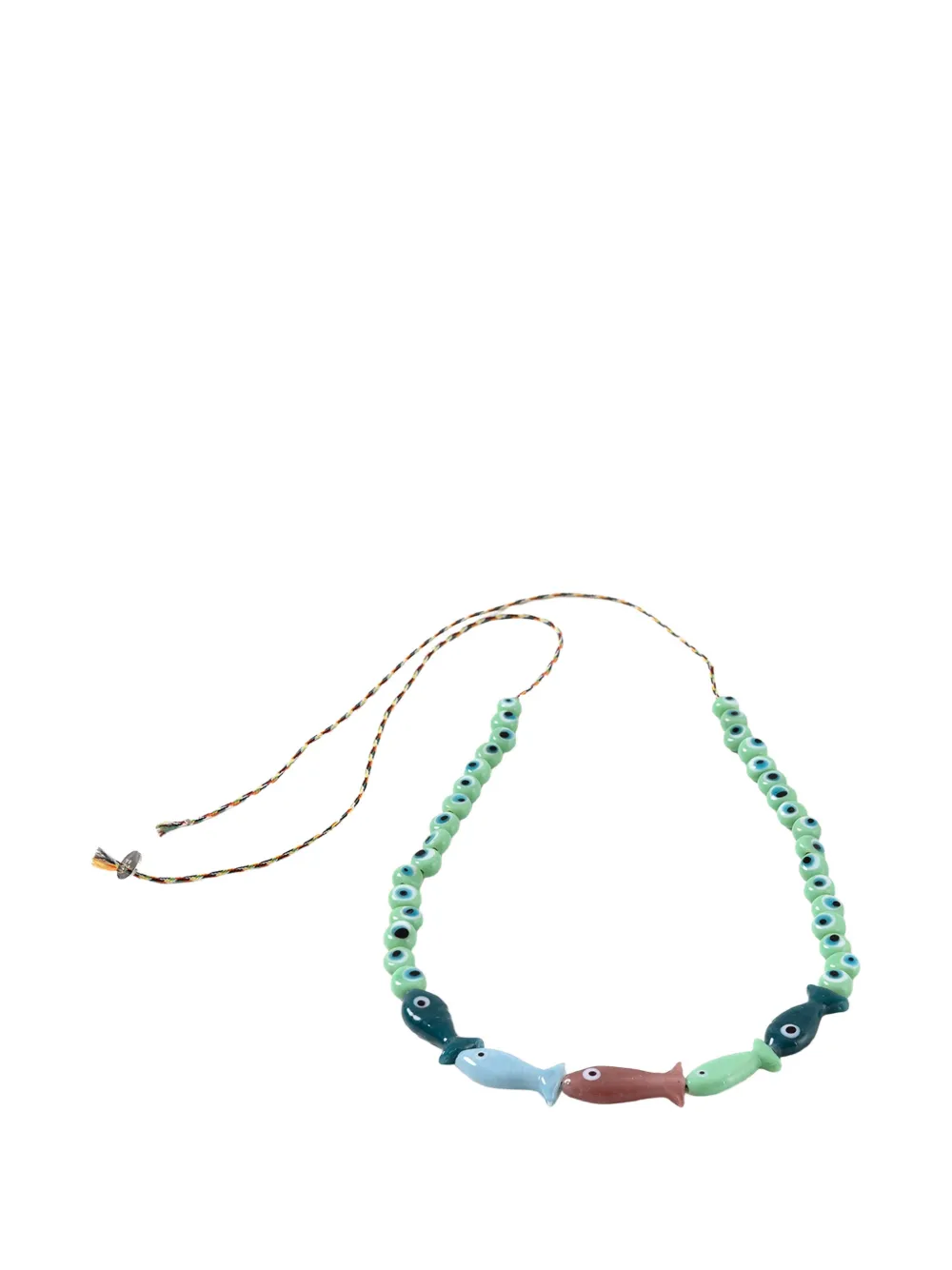Sorbet Island fish beaded bracelet - Verde