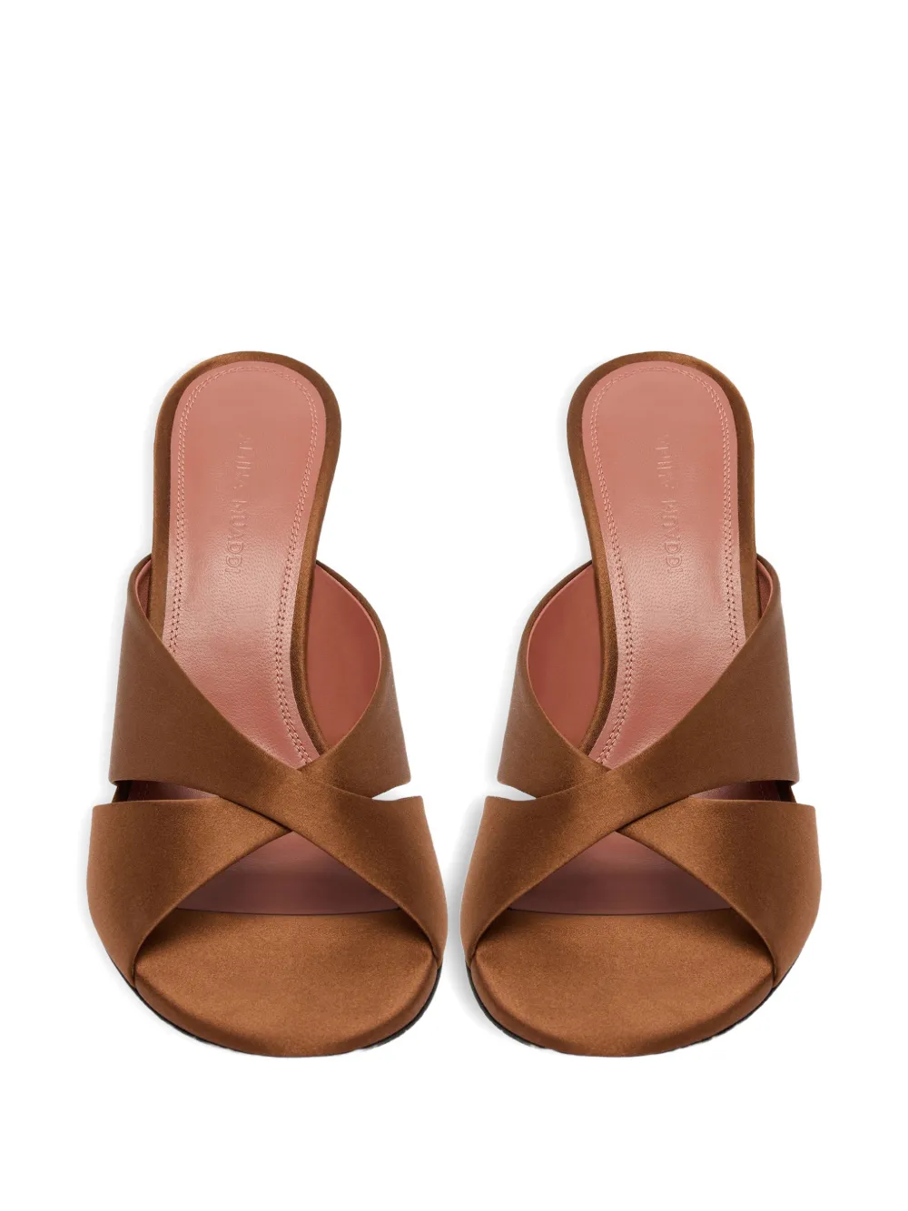 Amina Muaddi Salma cross-over pumps Bruin