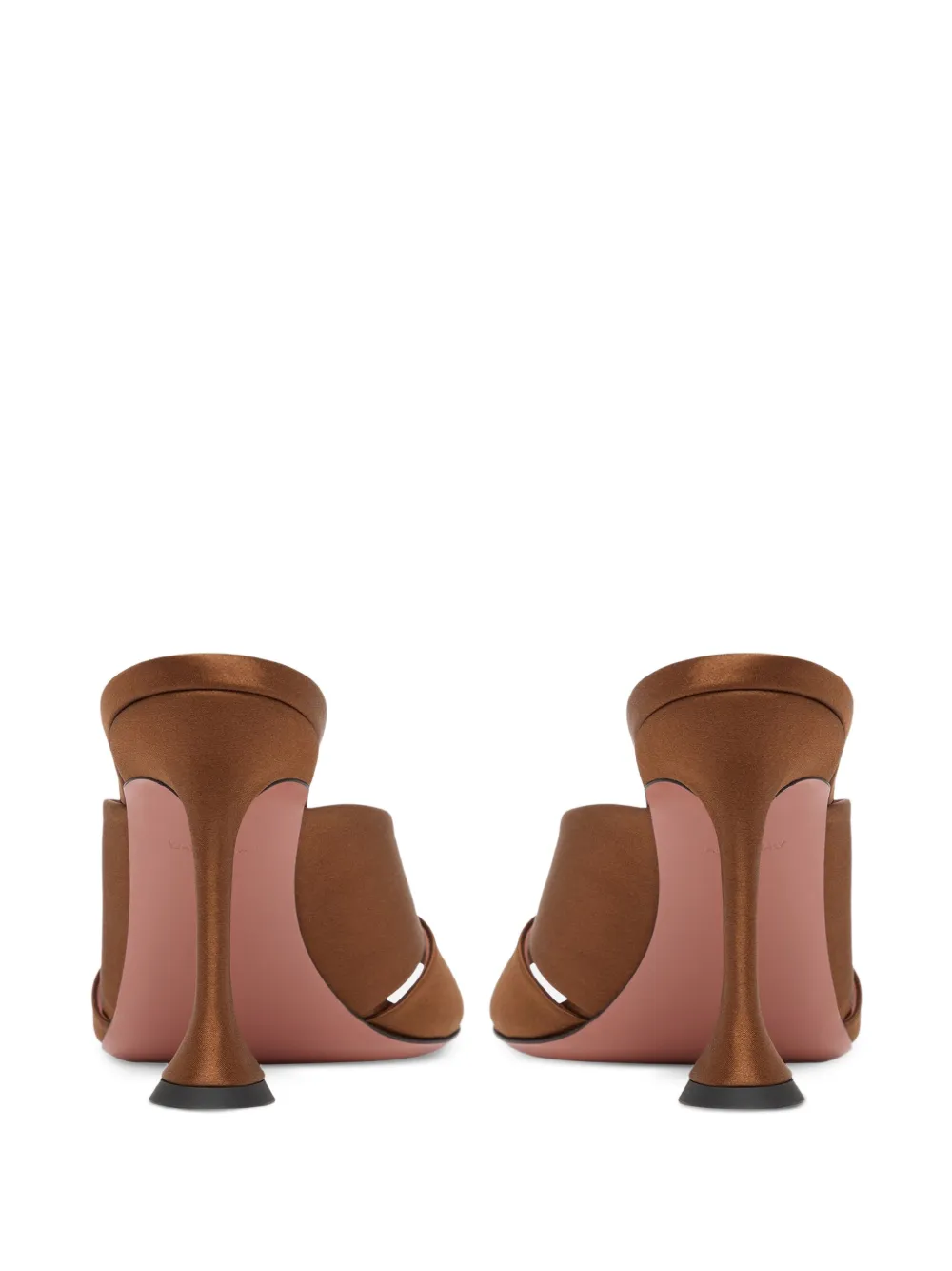 Amina Muaddi Salma pumps met gekruiste bandjes Bruin