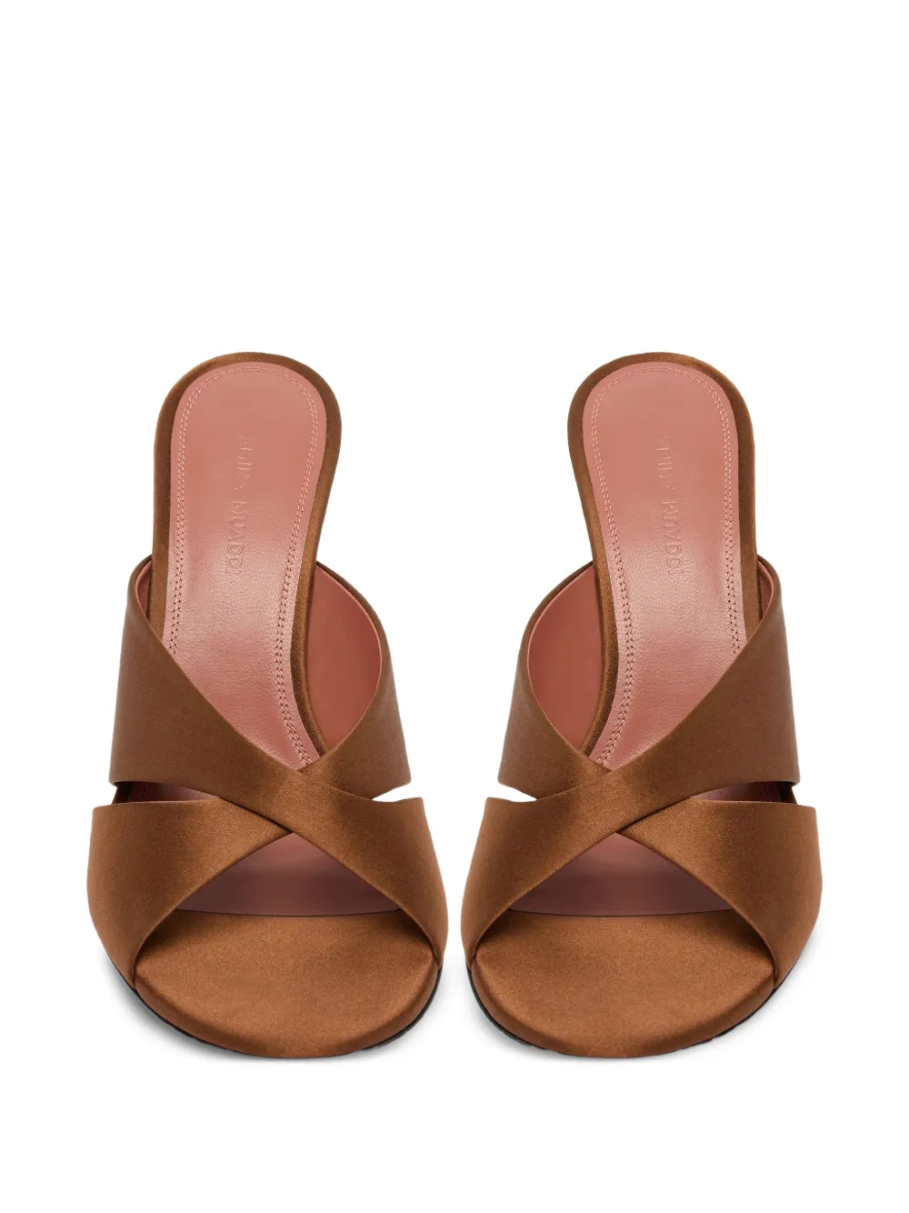 Amina Muaddi Salma pumps met gekruiste bandjes Bruin