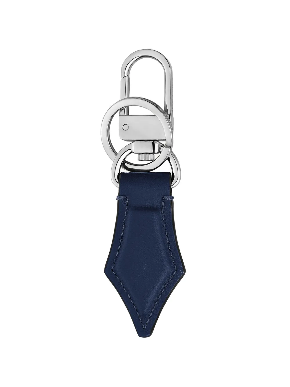 Montblanc Nib logo-plaque keyring - Blu