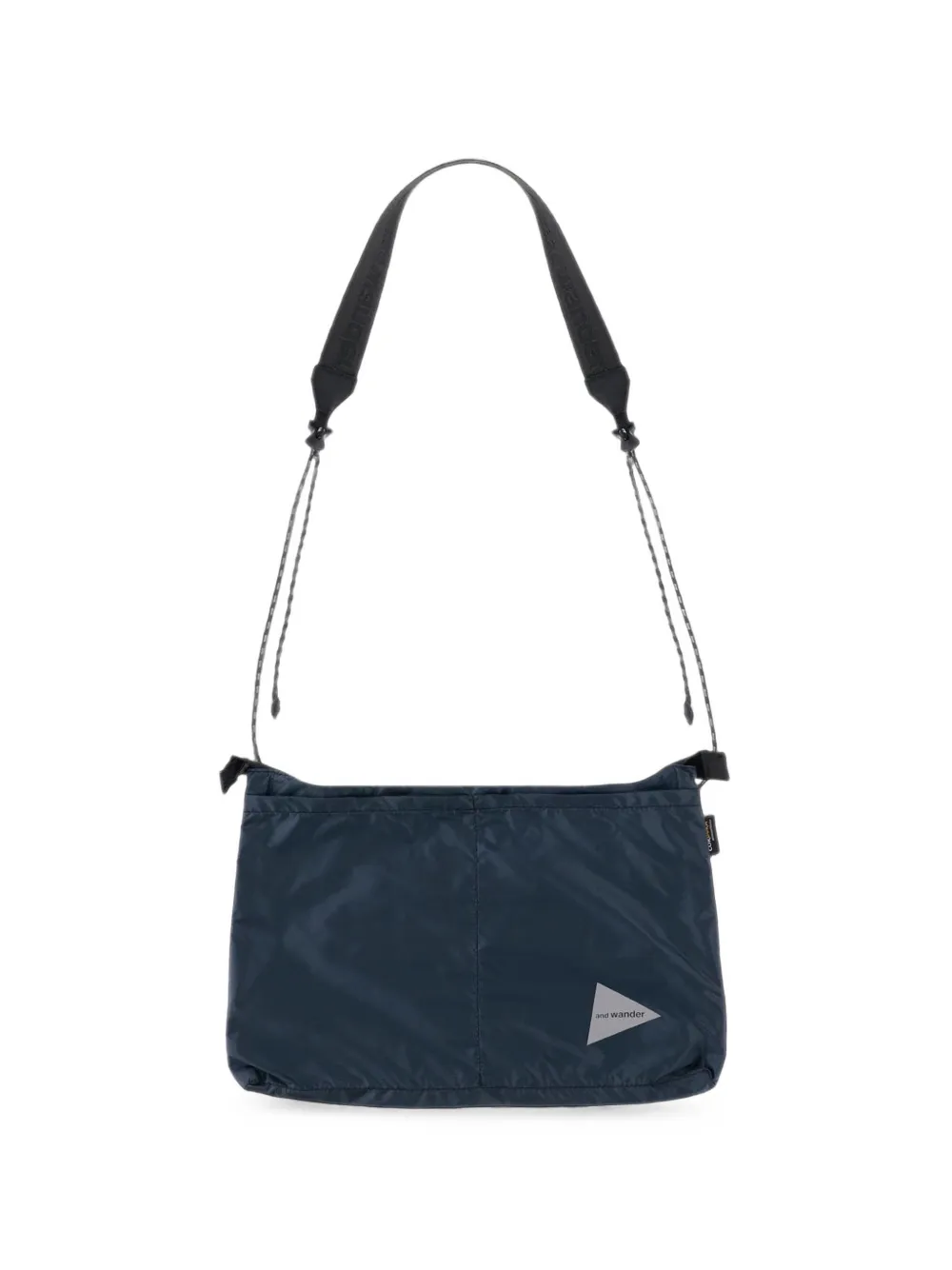 and Wander logo-print messenger bag - Blu