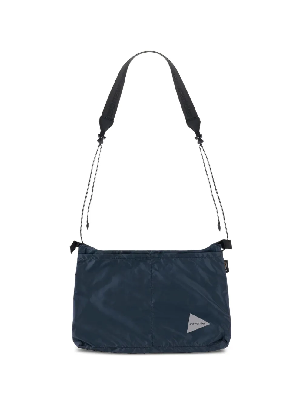and Wander logo-print messenger bag - Blu