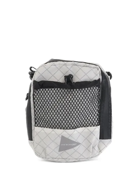 and Wander mesh-pocket shoulder bag