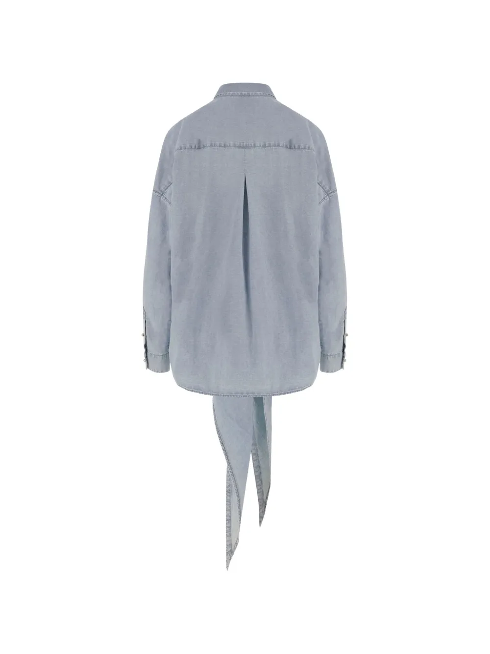  Darkpark Knotted Cotton Shirt - Blue 