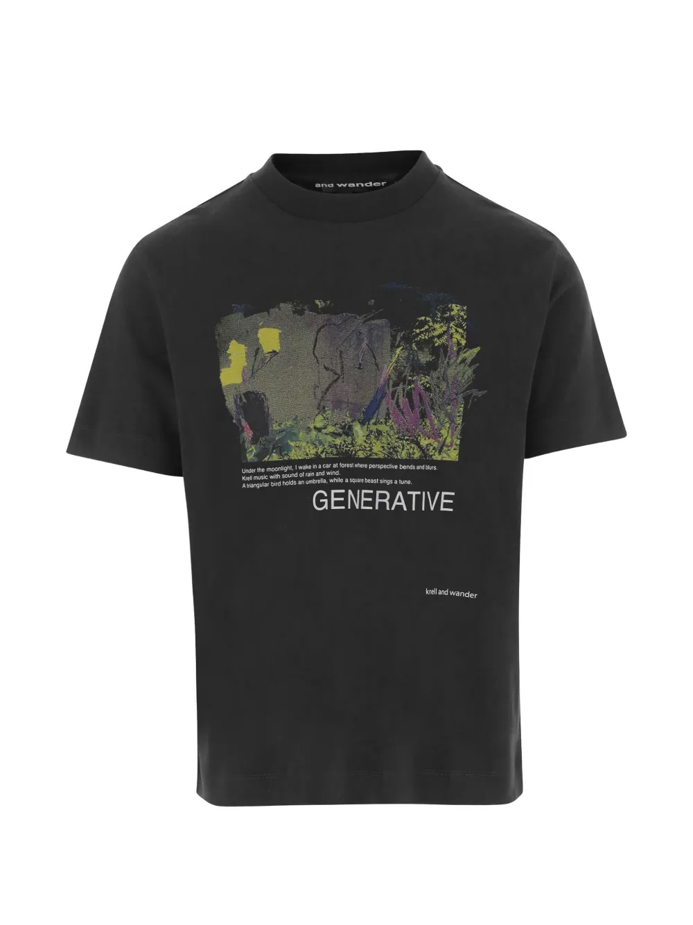 and Wander print short-sleeve T-shirt - Nero