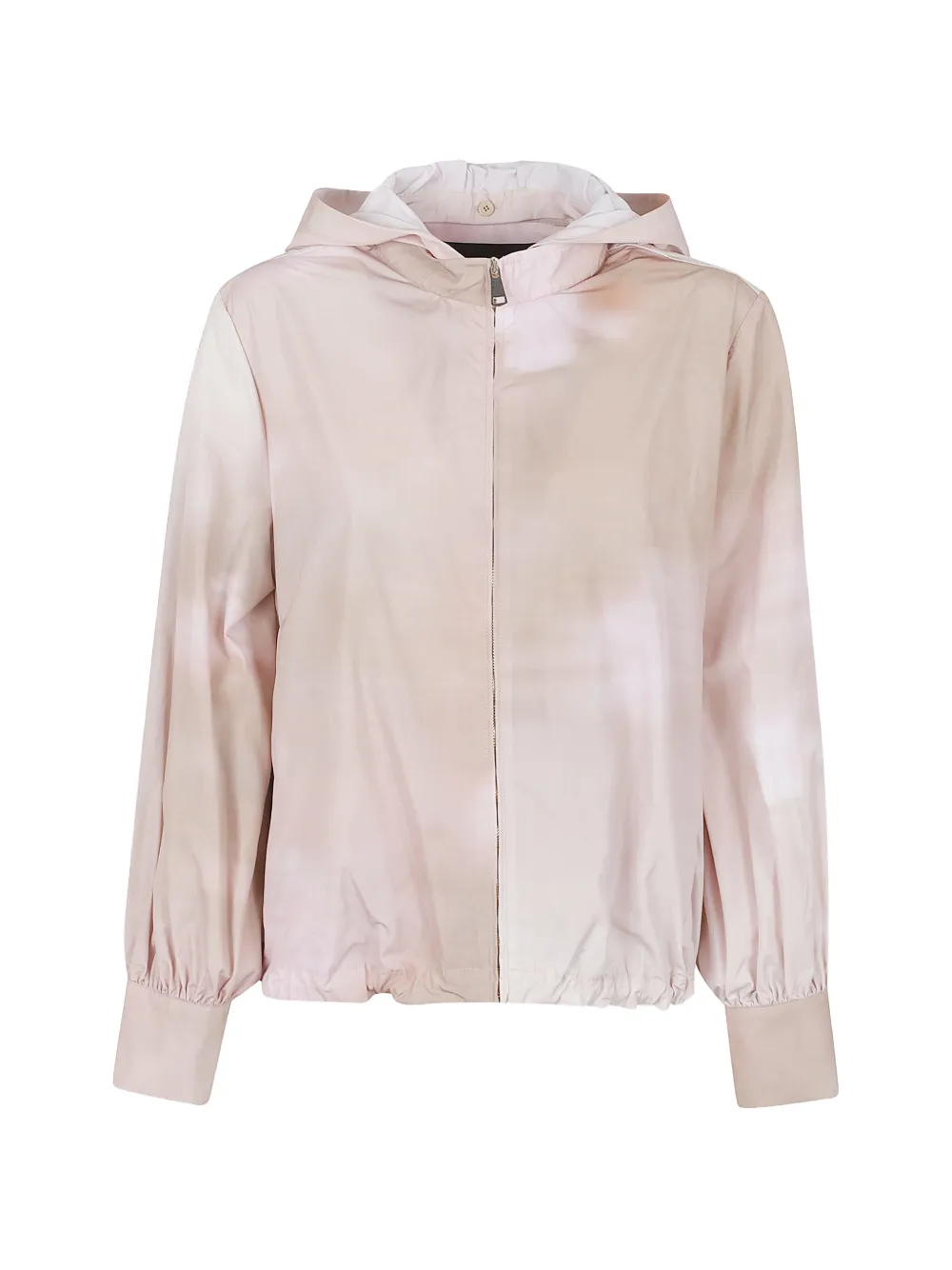 Fabiana Filippi floral-print hooded jacket - Nude