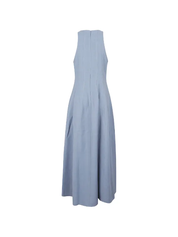 Brunello Cucinelli A-line Maxi Dress - Blue Brunello Cucinelli A-line Maxi Dress - Blue