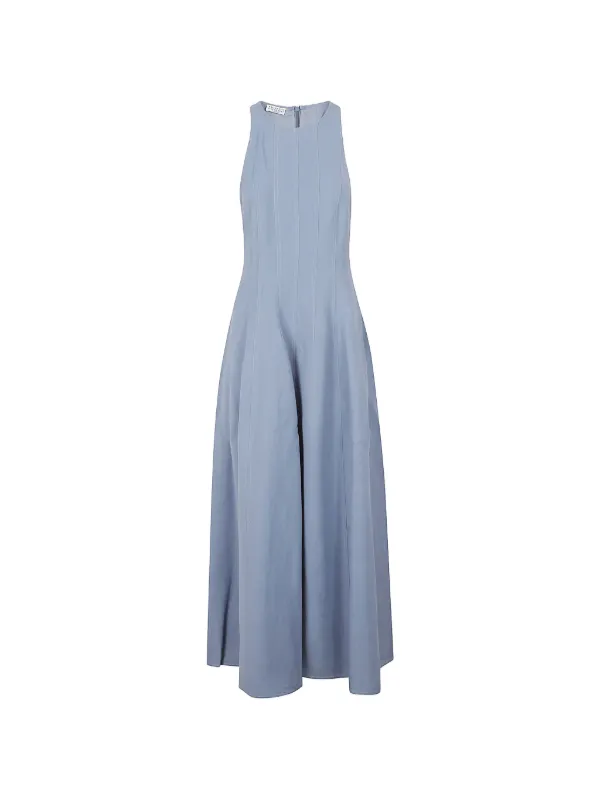 Brunello Cucinelli A-line Maxi Dress - Blue