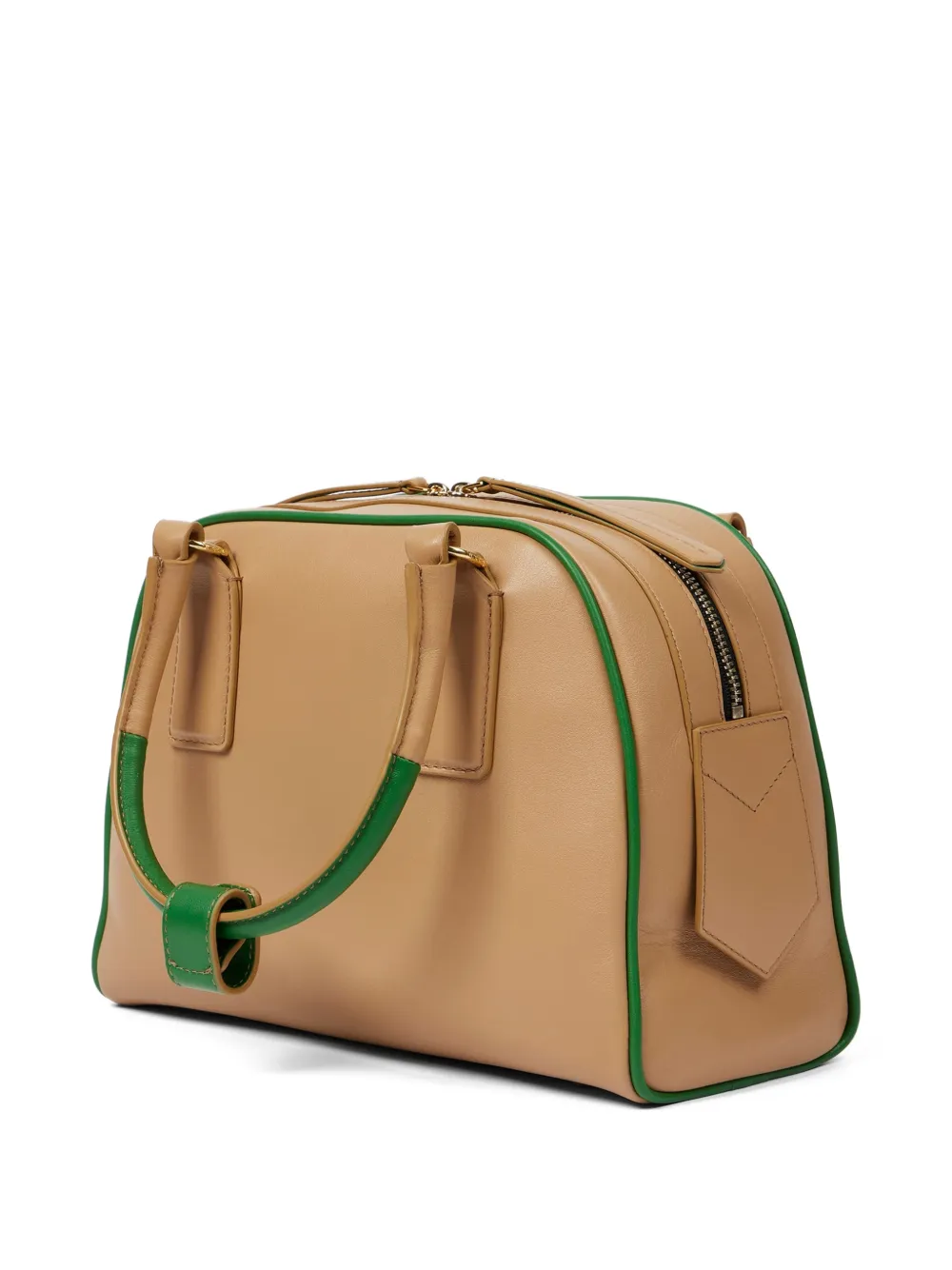 Paul Smith Leren tas met contrasterende afwerking Beige