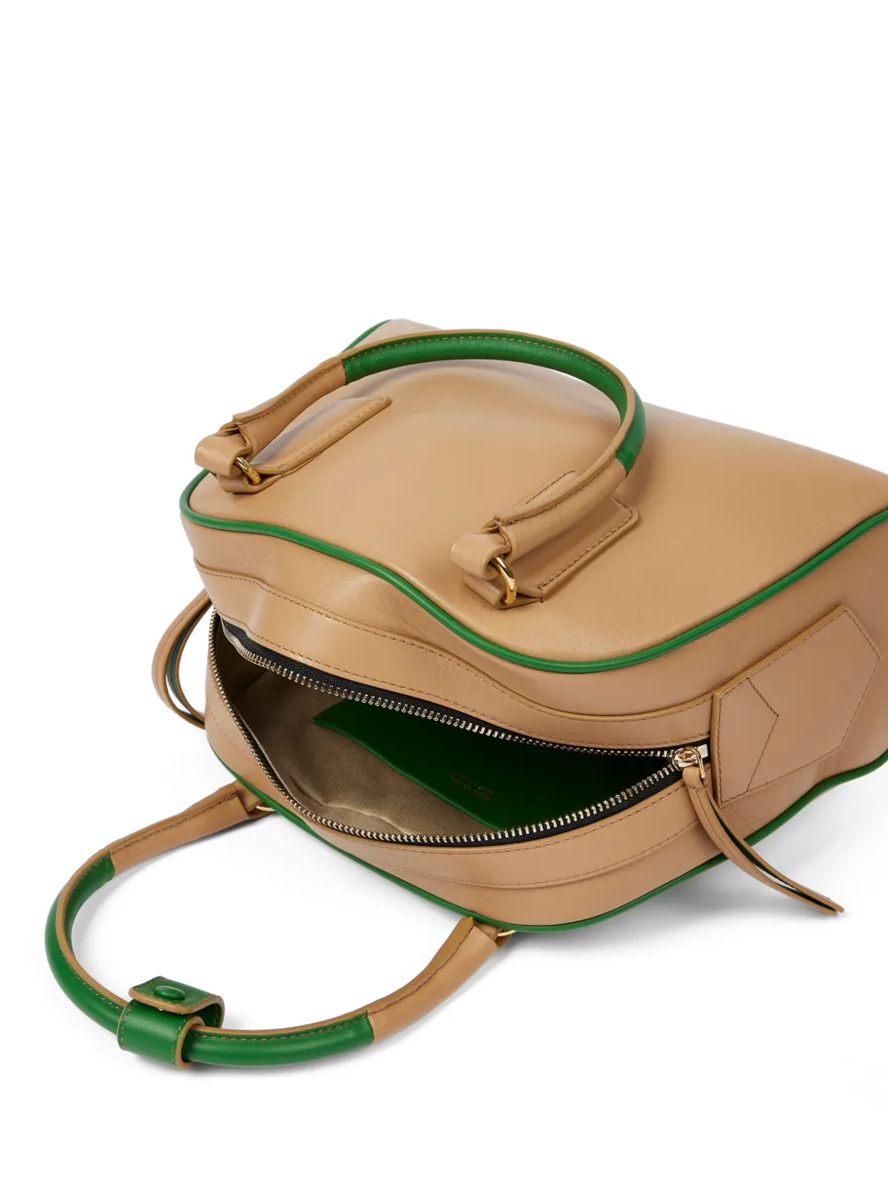 Paul Smith Leren tas met contrasterende afwerking Beige