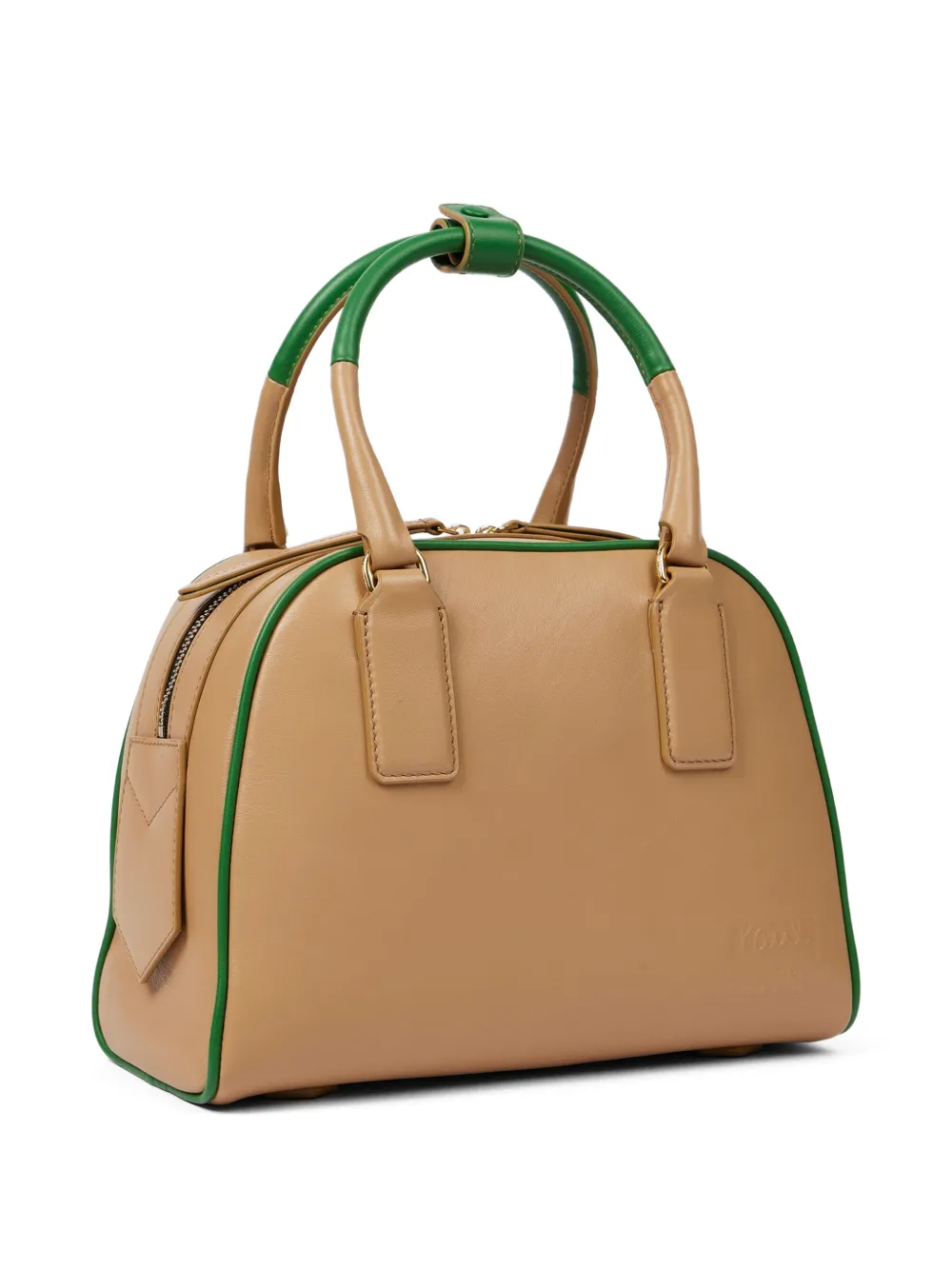  Paul Smith Leather Contrasting-trim Top-handle Bag - Neutrals 