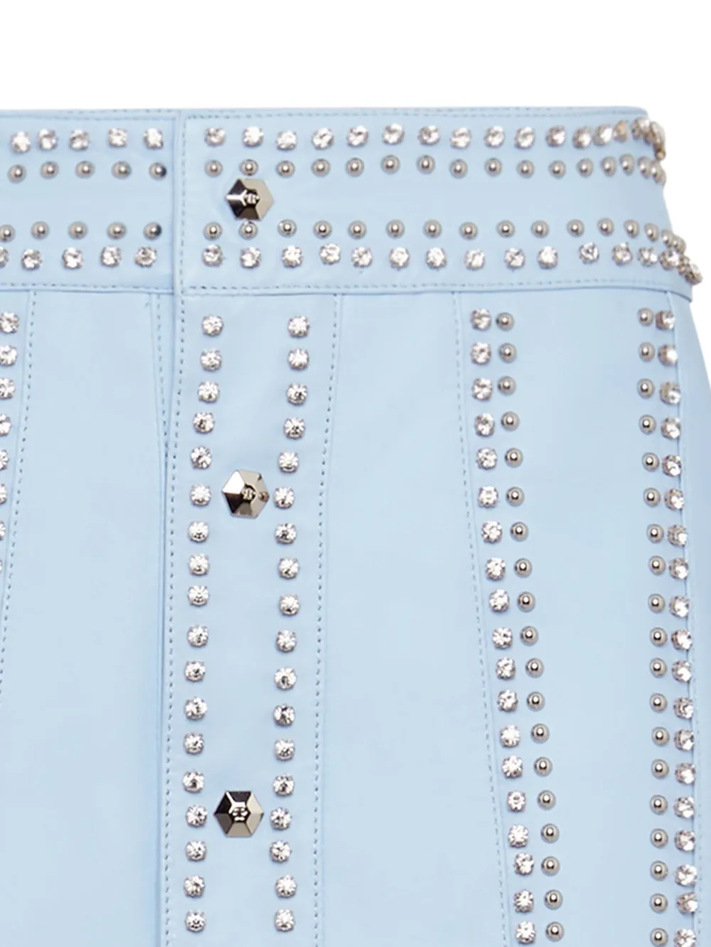  Philipp Plein Studded Mini Skirt - Blue 
