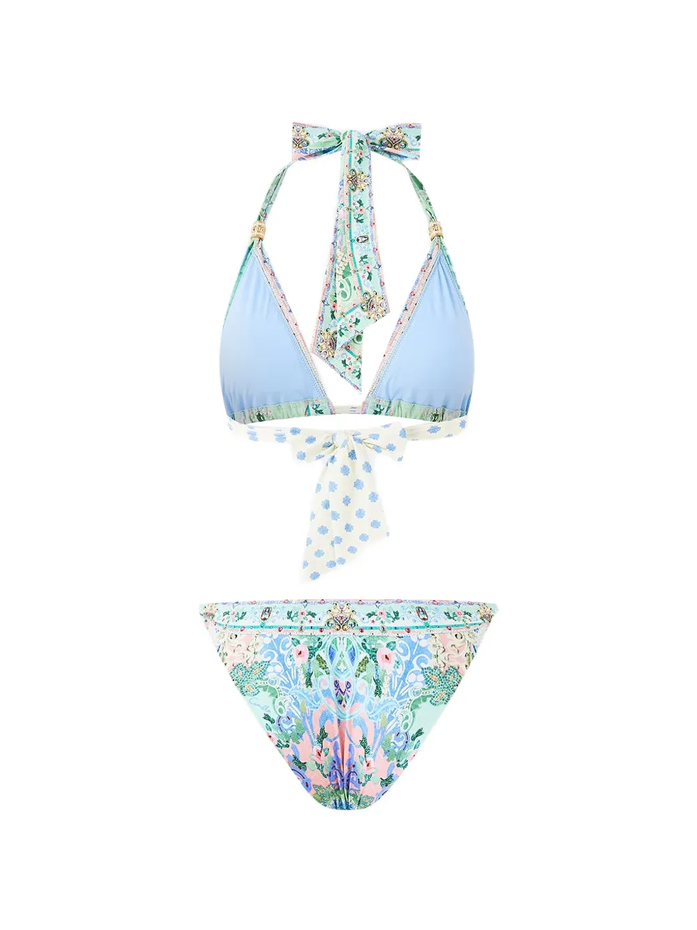 Camilla Bikini met print Blauw