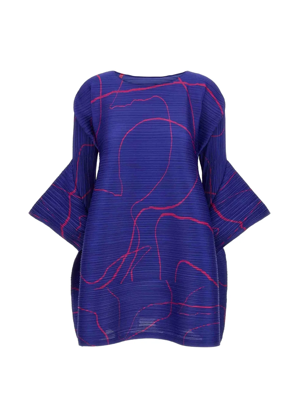 Pleats Please Issey Miyake pleated top - Blu