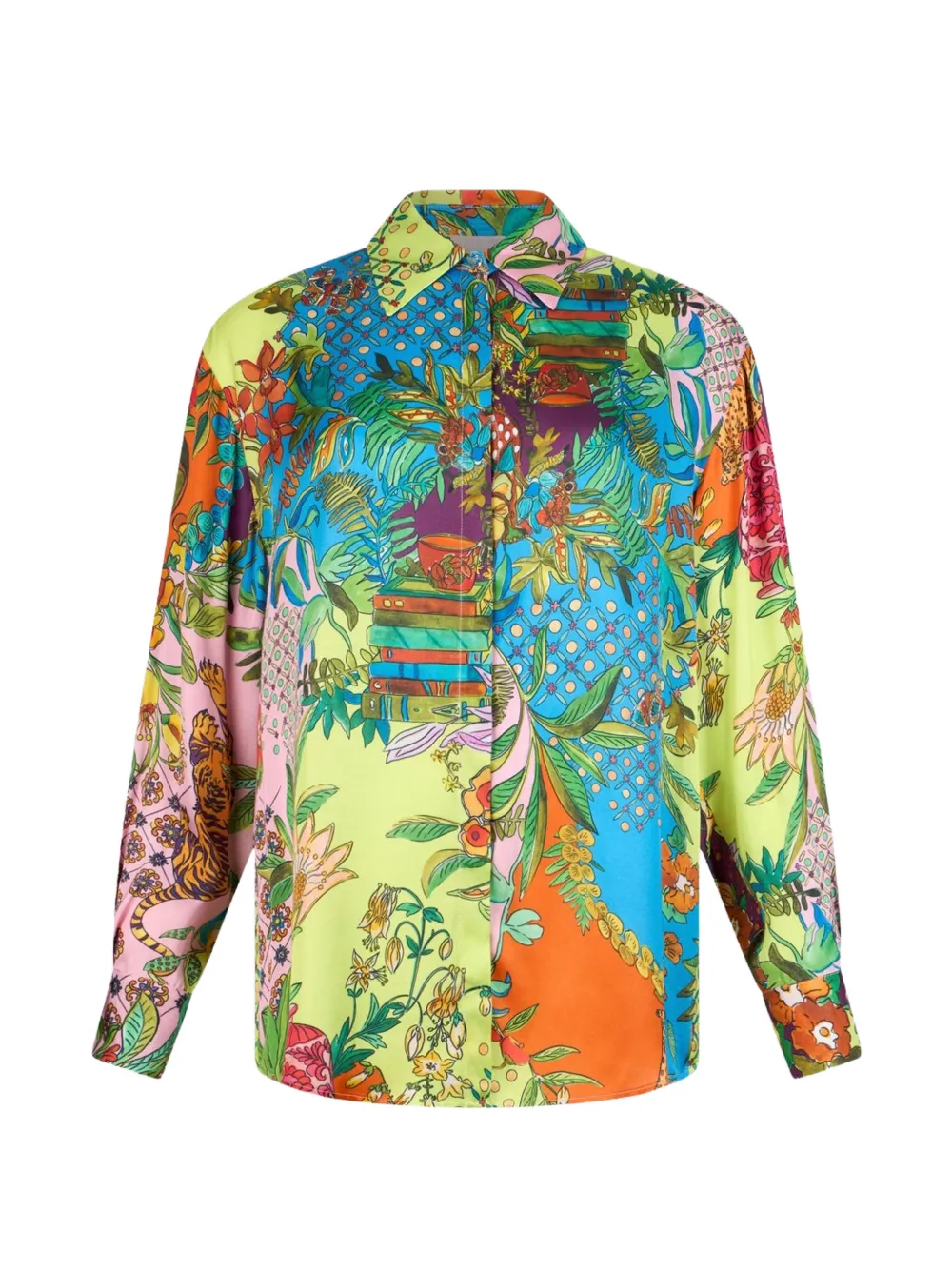 LIU JO buttoned printed shirt - Grün