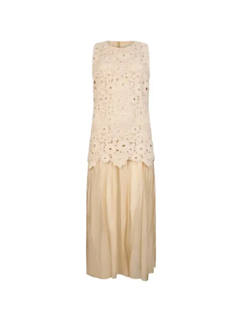 LIU JO vestido midi de macramé