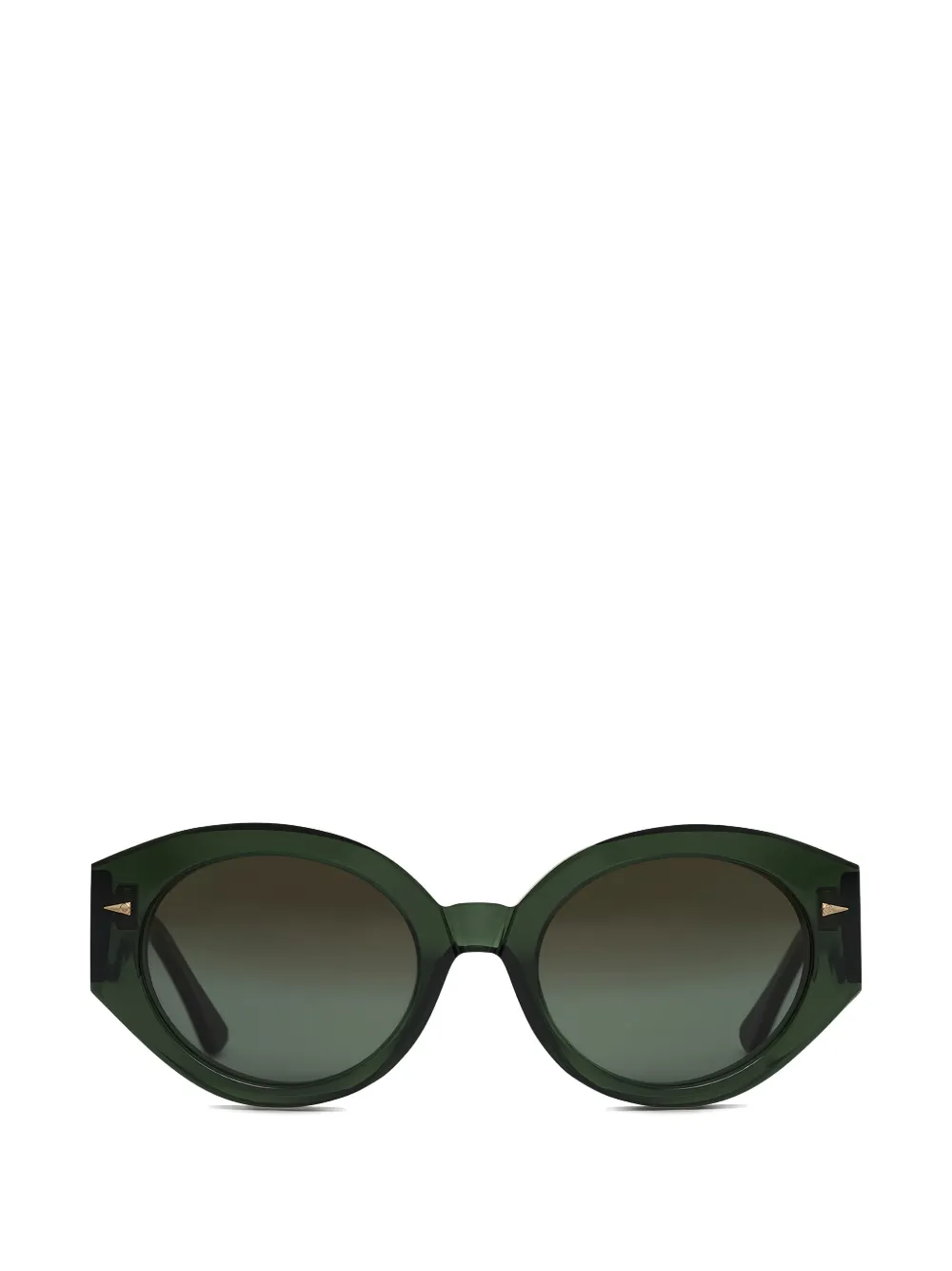 Ahlem Occhiali da sole Art Deco tondi - Verde