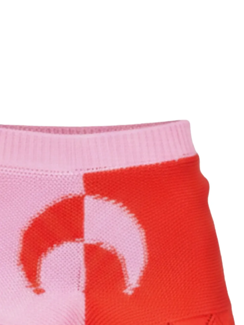 Marine Serre Gehaakte shorts Roze