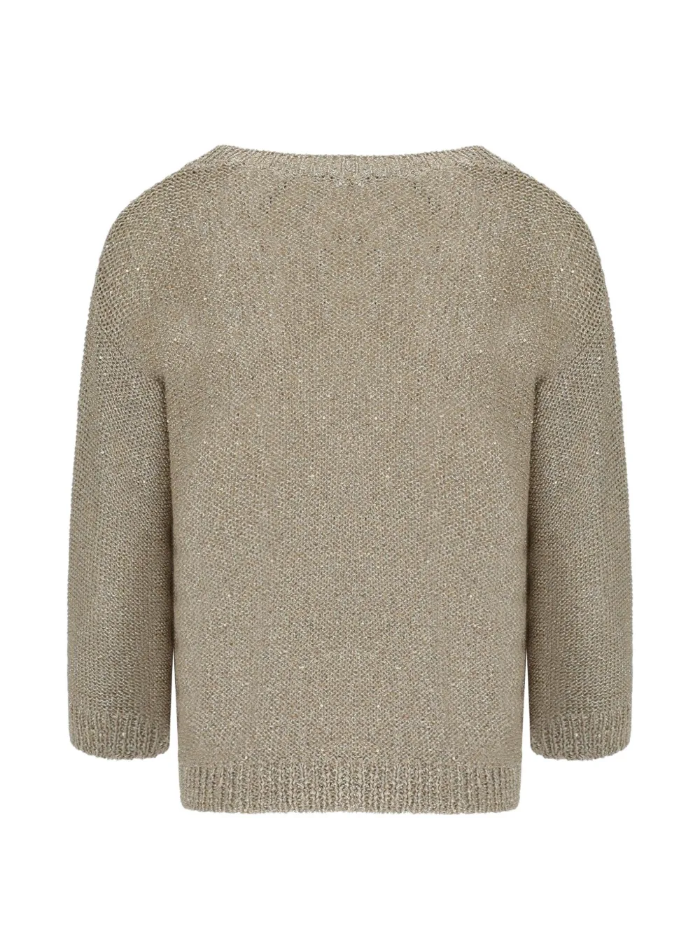  Weekend Max Mara Jersey Con Cuello Redondo - Neutro 