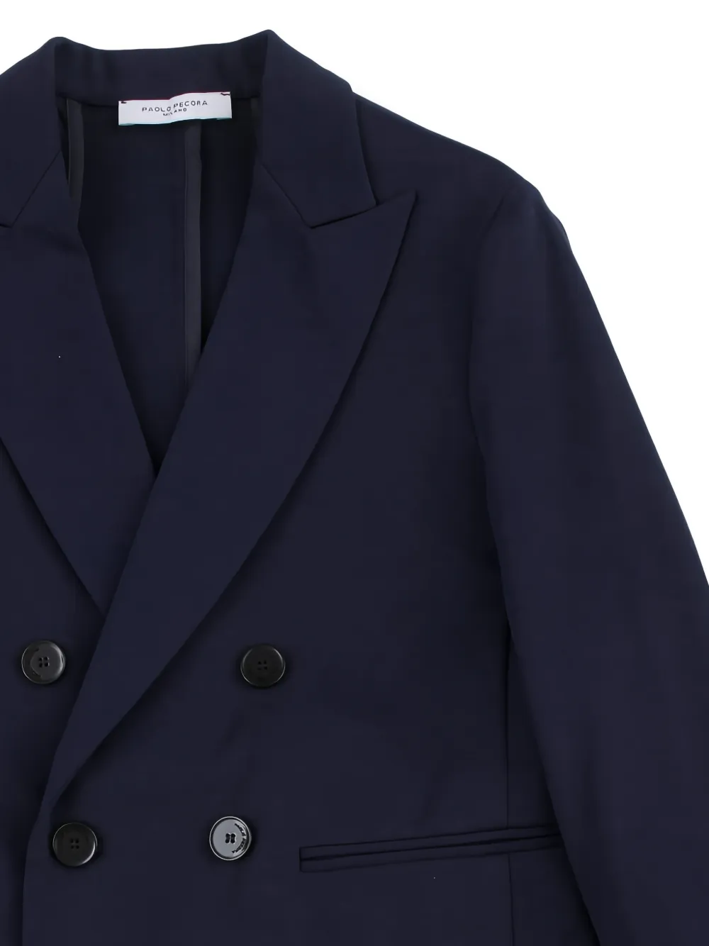 Paolo Pecora Kids Jack met dubbele rij knopen Blauw