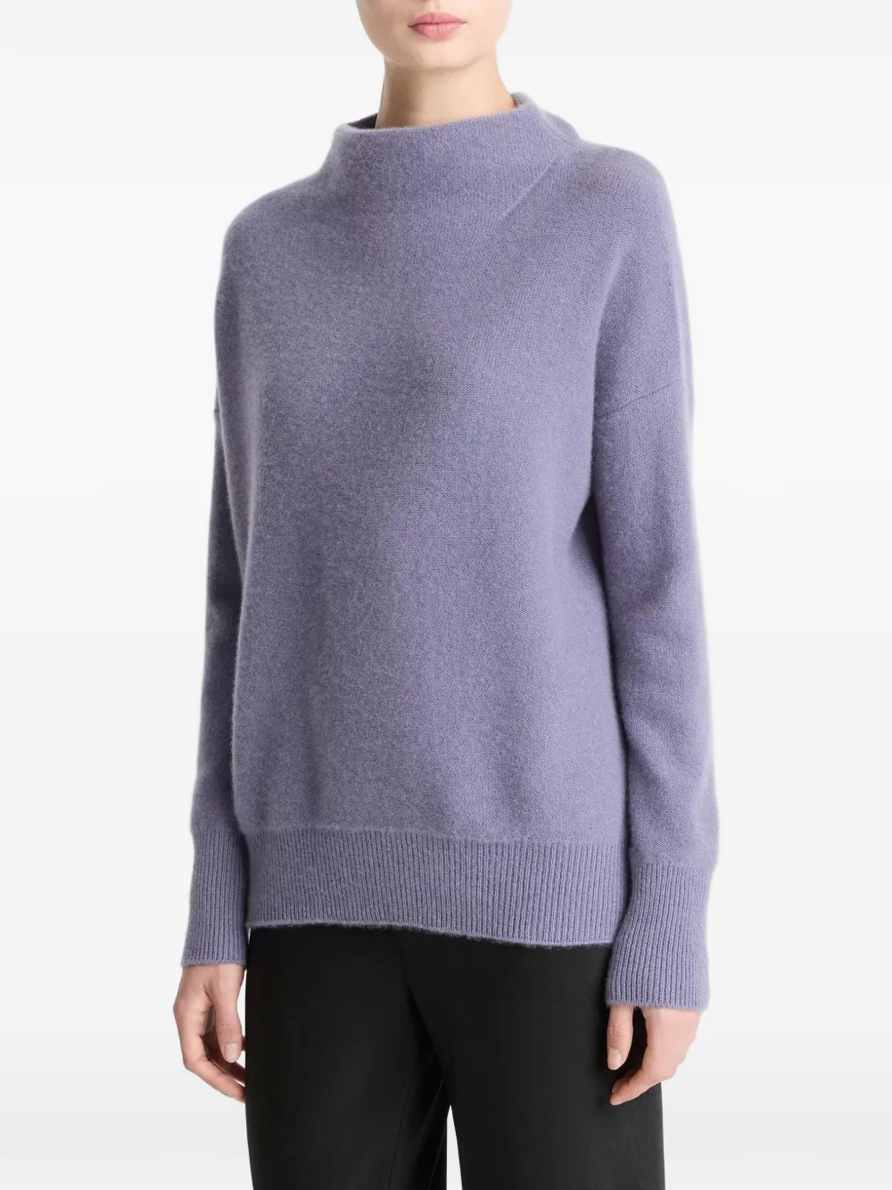  Vince Funnel-neck Pullover - Purple 