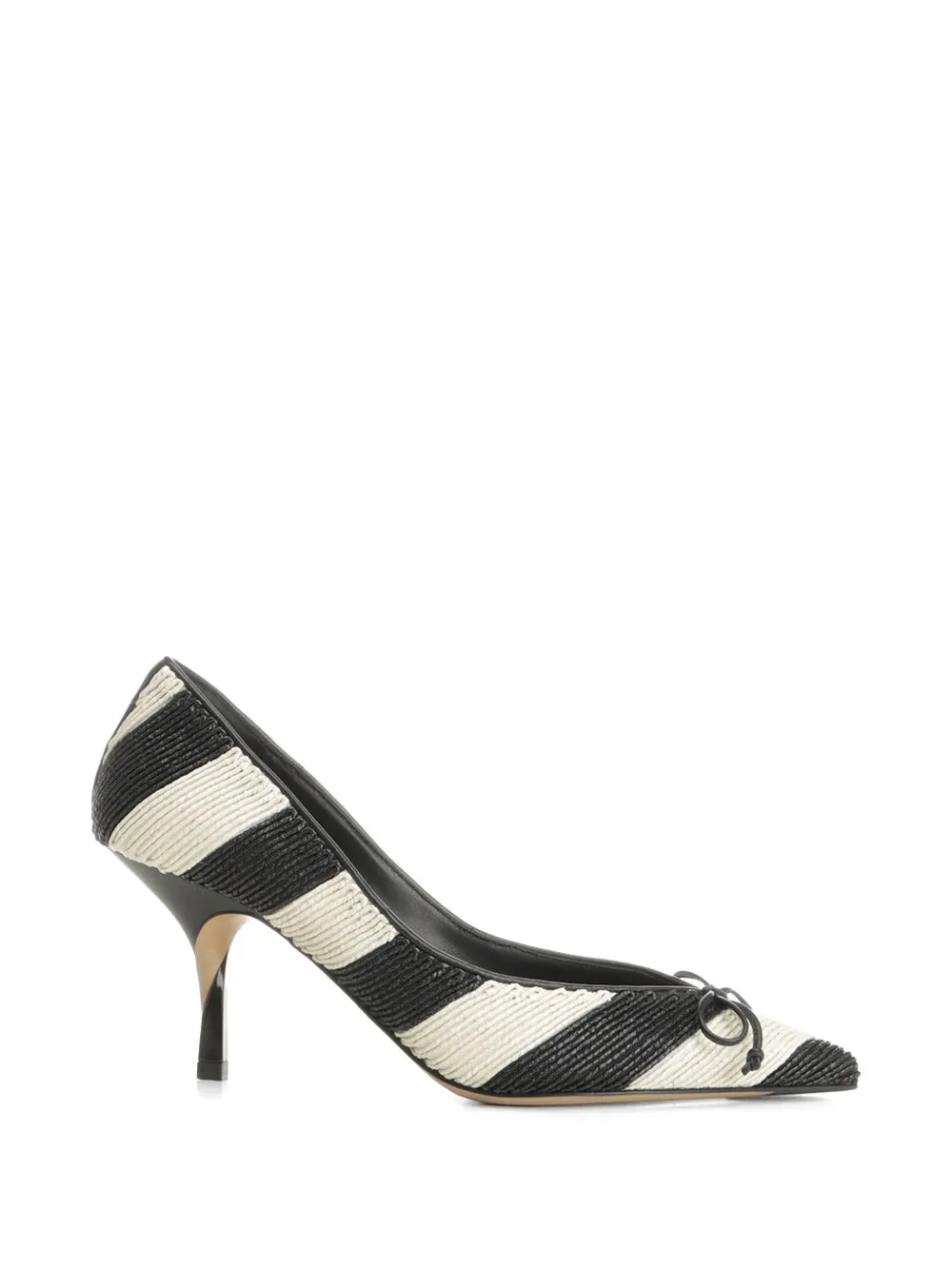 Jacquemus Tourni striped pumps Zwart