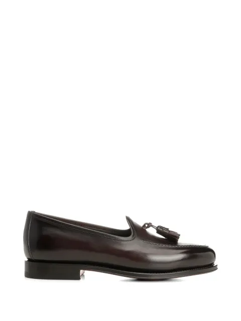 Santoni Andrew leather loafers