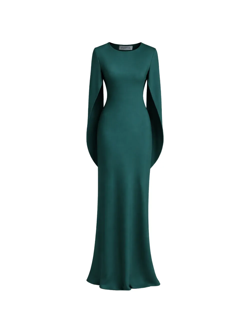 Gloria Coelho cape-sleeve dress - Verde