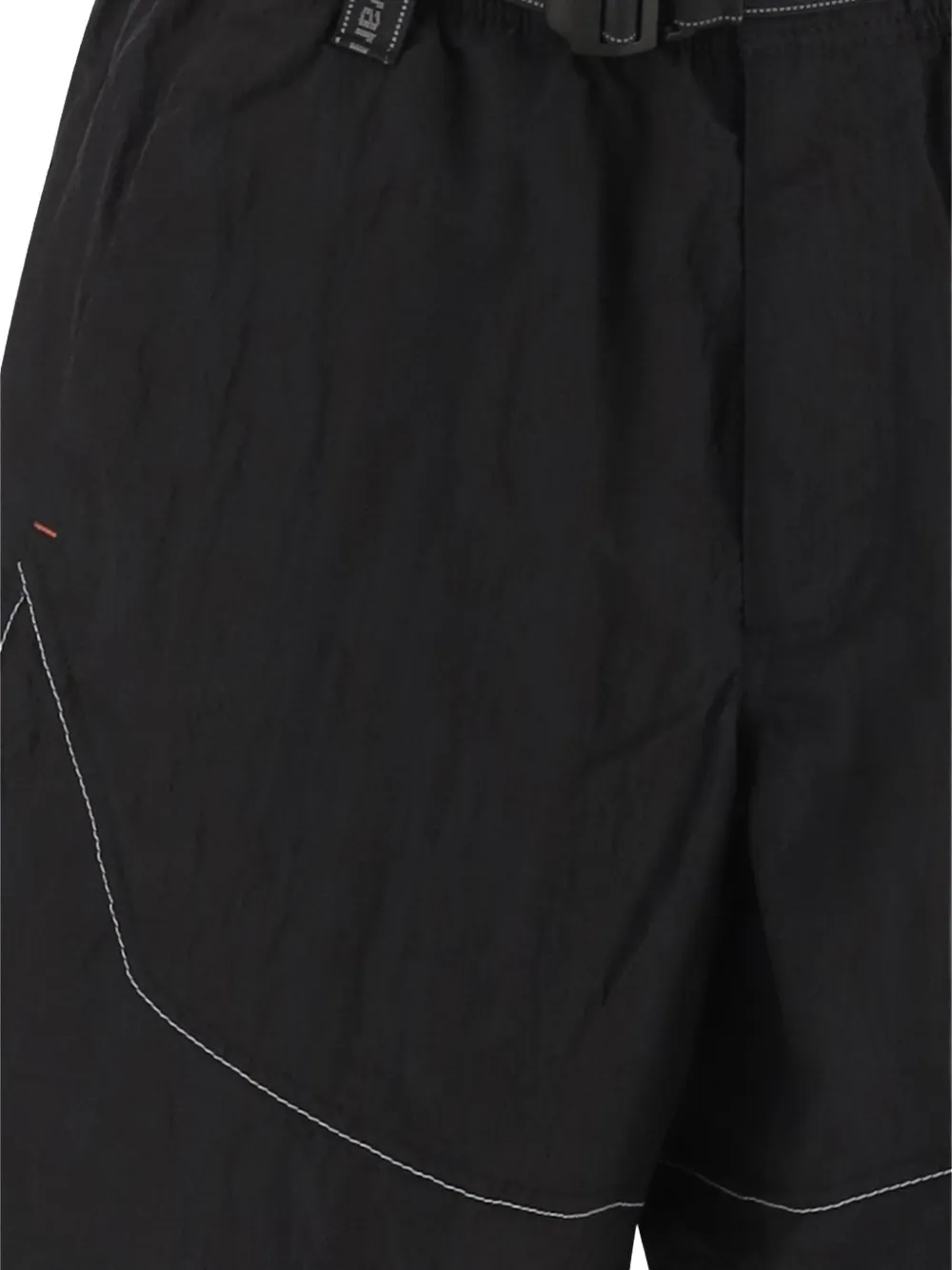  And Wander Adjustable-belt Bermuda Shorts - Black 