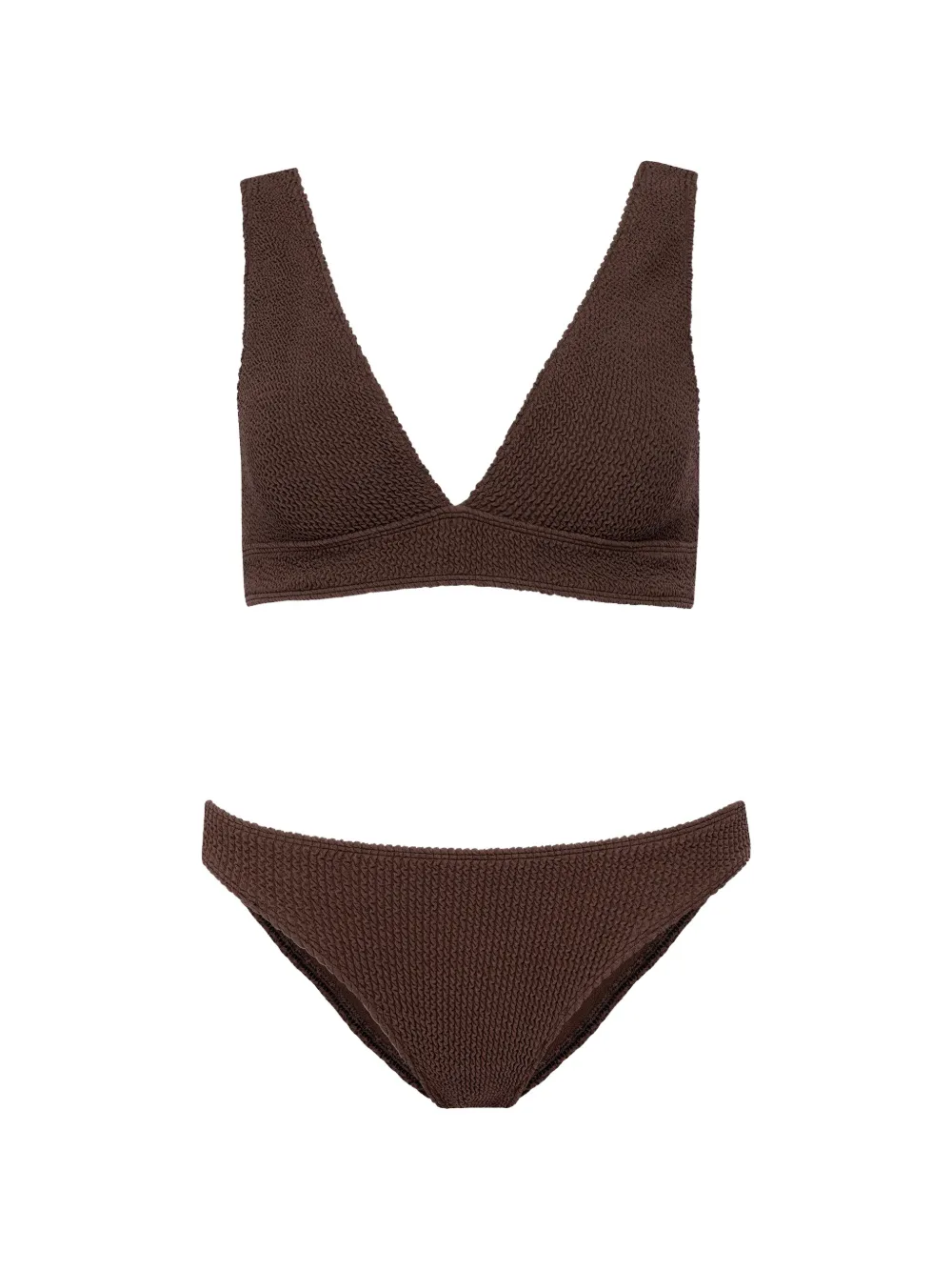 Sorbet Island Aqua textured bikini - Braun