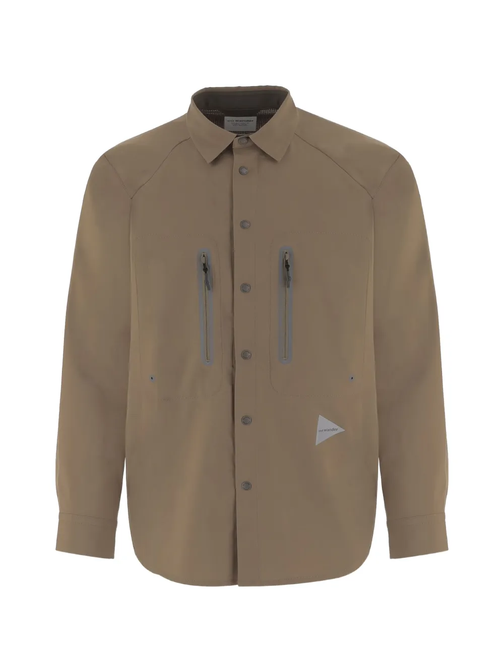 and Wander zip-pocket shirt - Toni neutri