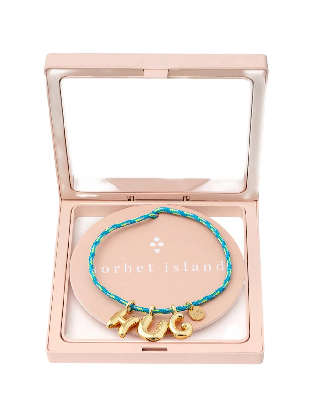 Sorbet Island Bubble-letters Bracelet In Green