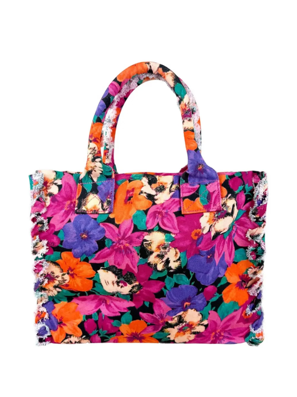  Pinko Floral Fringe Shopper Bag 