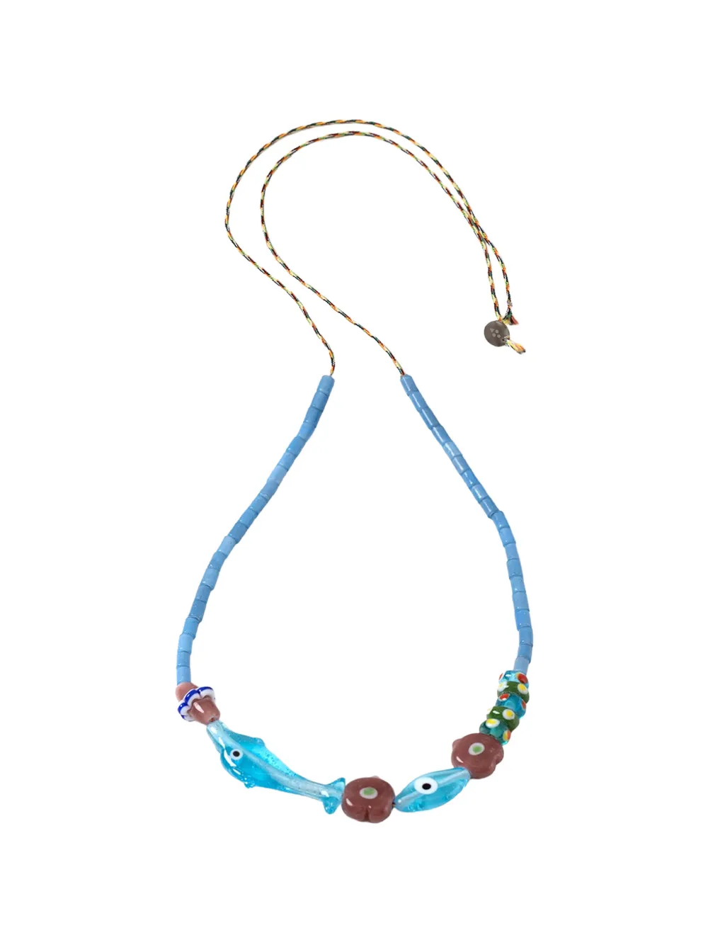 Sorbet Island beaded dolphin bracelet - Blu
