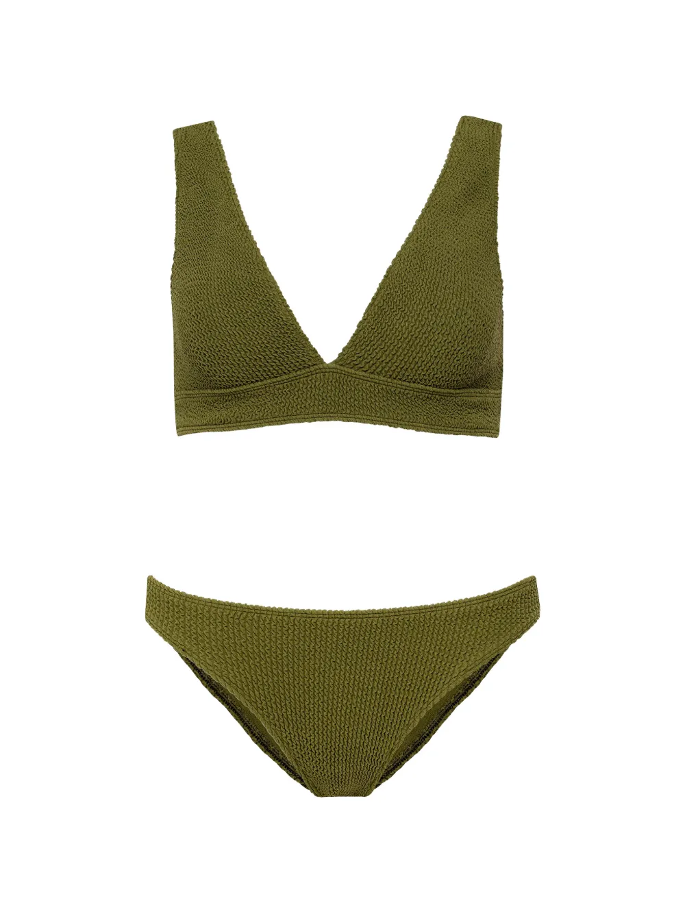 Sorbet Island Aqua textured bikini - Verde