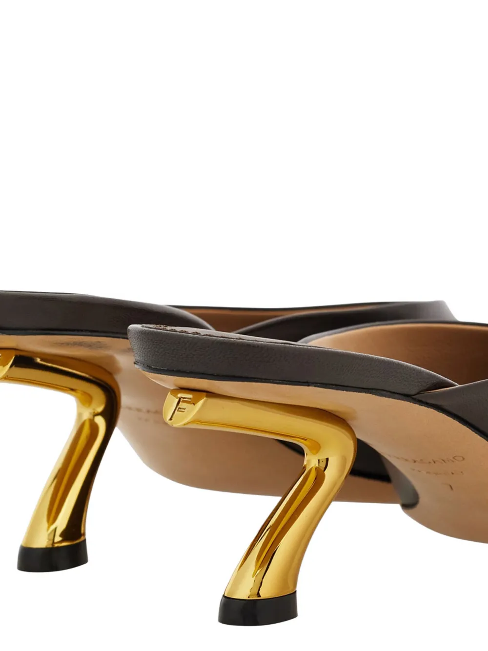 Ferragamo open-toe leather mules Bruin