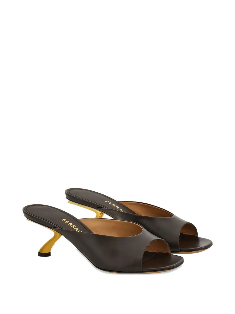 Ferragamo open-toe leather mules Bruin