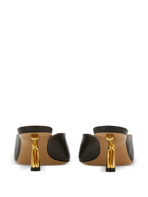 Ferragamo open-toe Leather Mules | Brown | FARFETCH