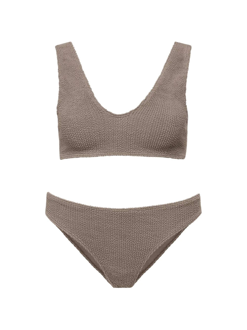 Sorbet Island Noa textured bikini - Braun