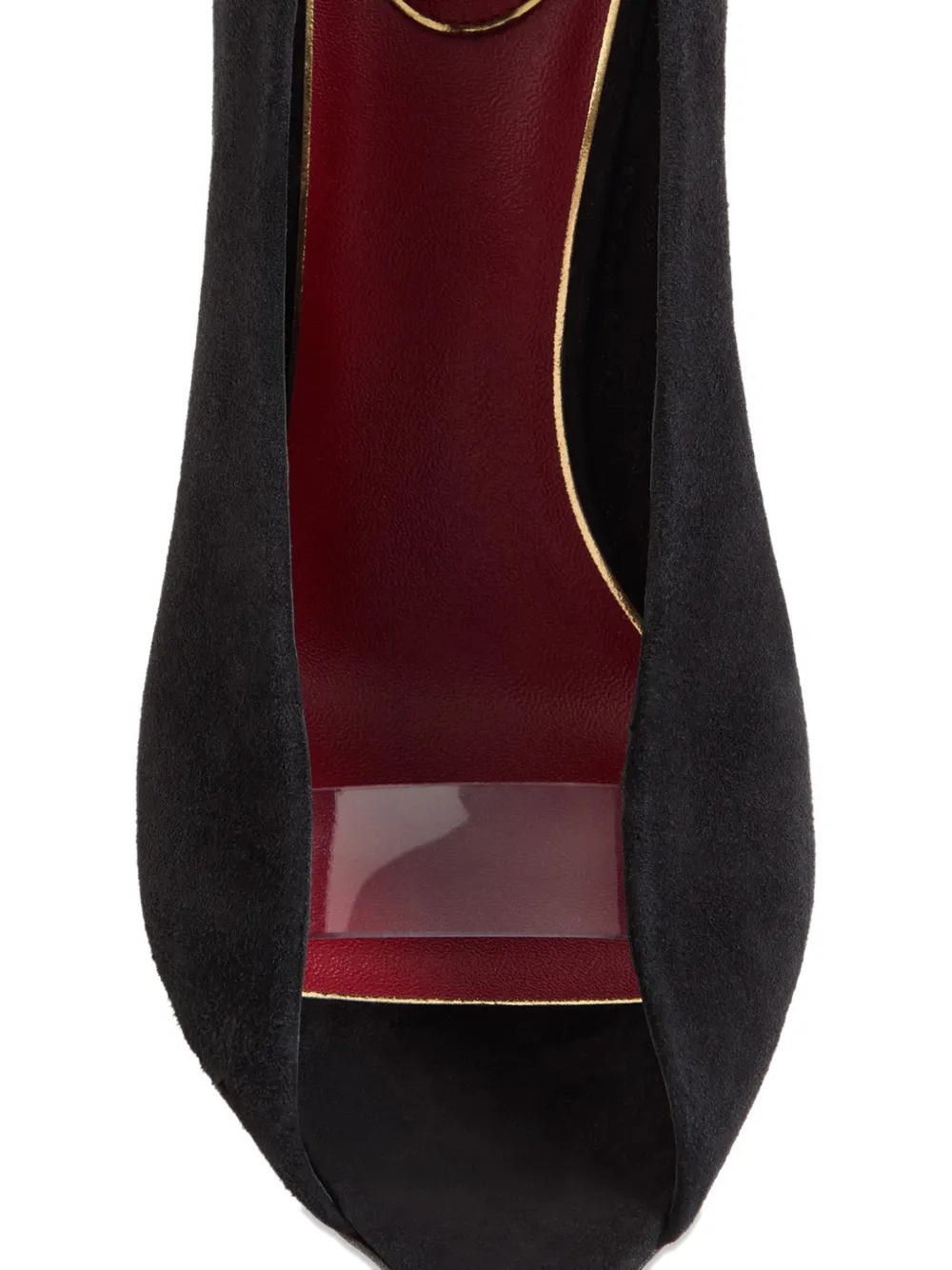 Valentino Garavani Révélé logo peep-toe pumps Zwart