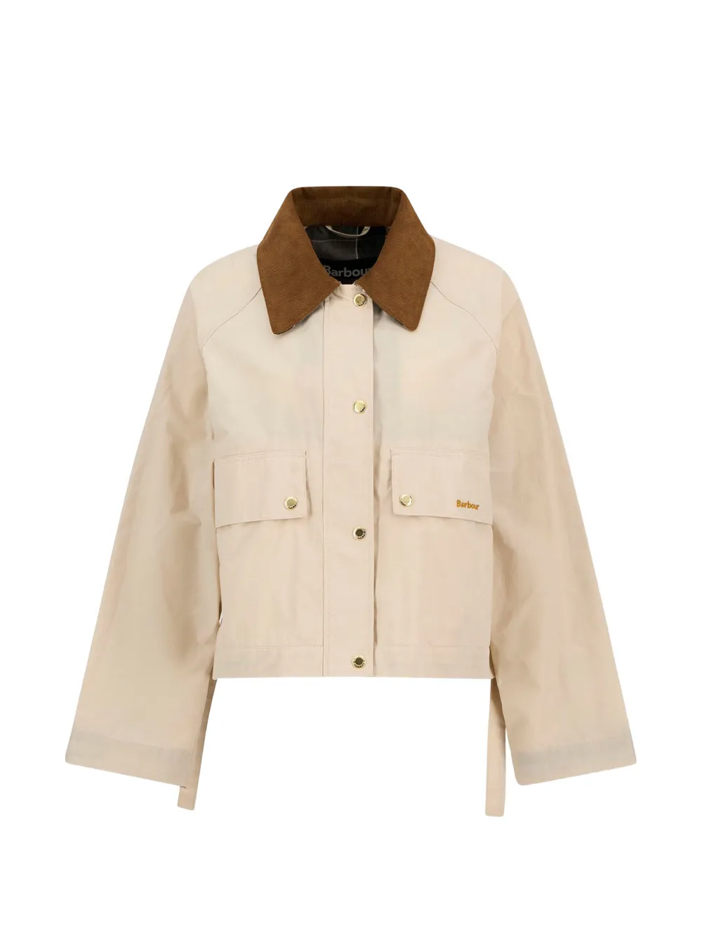 Barbour Medland ribbed-collar flap-pockets jacket - Toni neutri