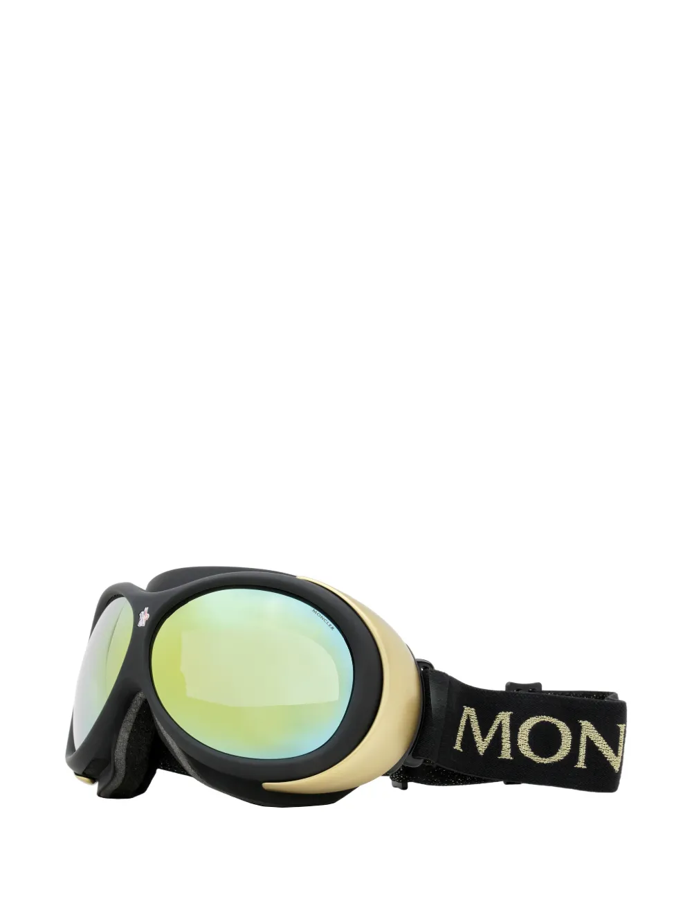 Moncler Eyewear rounded-lens jacquard ski goggles - Nero