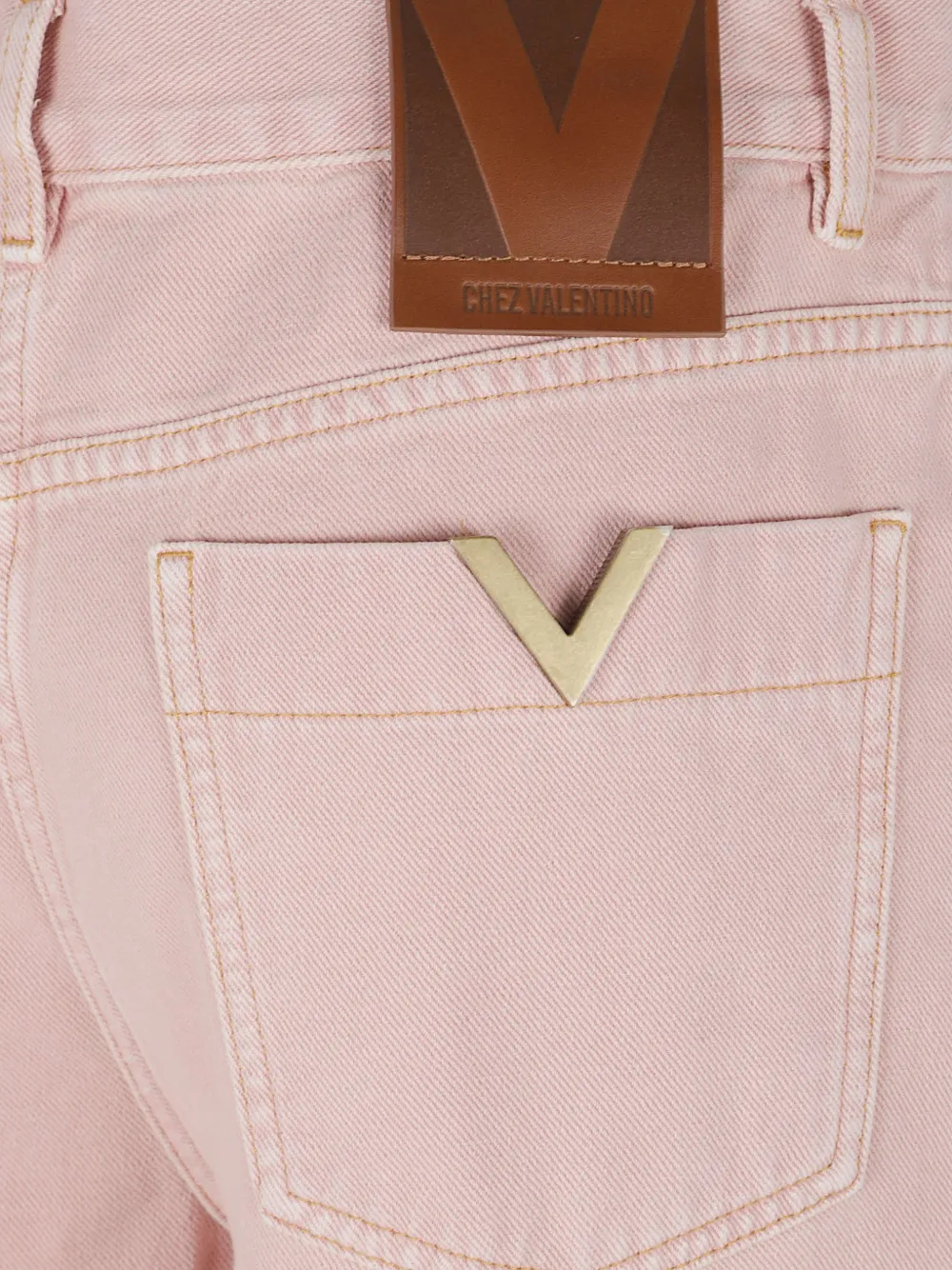 Valentino Garavani Jeans met persplooi Roze